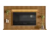 Modular para Tv Ouro Rack + Panel 2 Laterales Modular para Tv Ouro Rack + Panel 2 Laterales