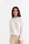 Sweater en punto waffle CRUDO