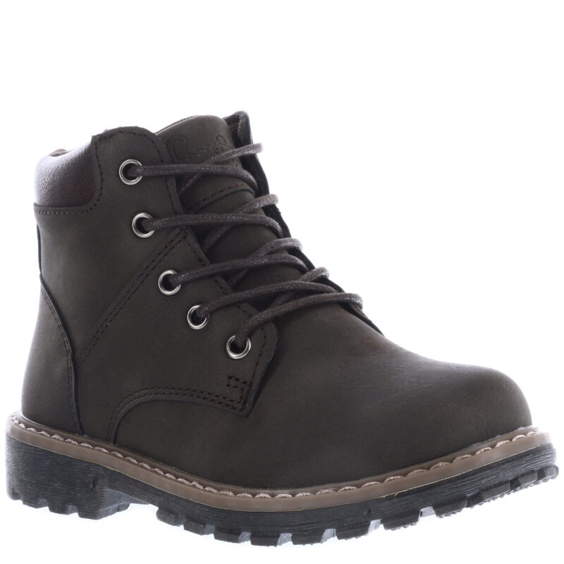 Botas de Niño Croco Kids Botita JUSTIN acordonada Marrón