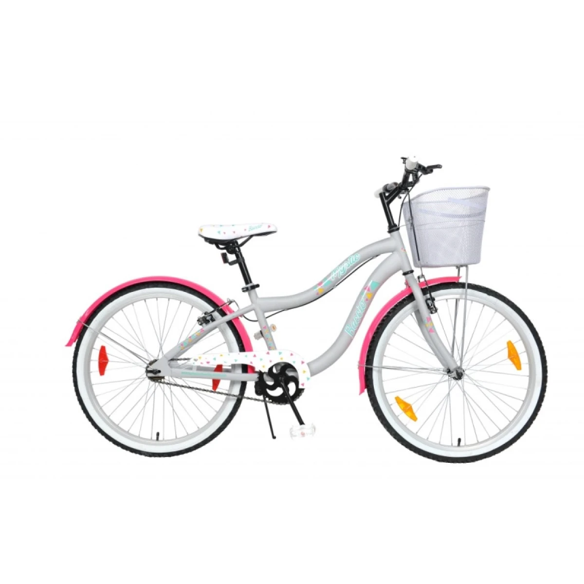 Bicicleta Baccio R.24 Niña Mystic - Gris/fucsia 