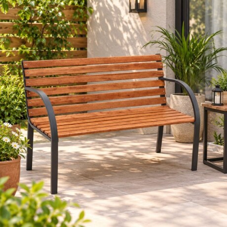 BANCO DE JARDIN - MADERA/HIERRO BANCO DE JARDIN - MADERA/HIERRO