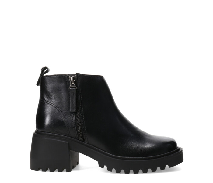 Botas de Mujer Bottero Caña Baja Con Cierre Negro