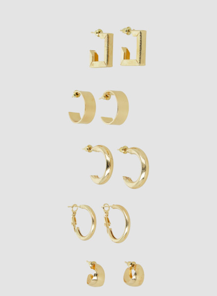 Pack de aros x 5 Oro fuerte