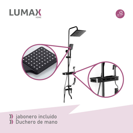 Columna de Ducha Lumax Acero Inox Cuadrada Columna de Ducha Lumax Acero Inox Cuadrada
