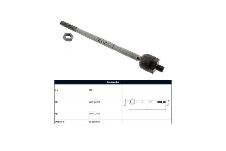 Mate Volks Polo/Suran/Saveiro/Gol V 04-25 Der/Izq Mate Volks Polo/Suran/Saveiro/Gol V 04-25 Der/Izq