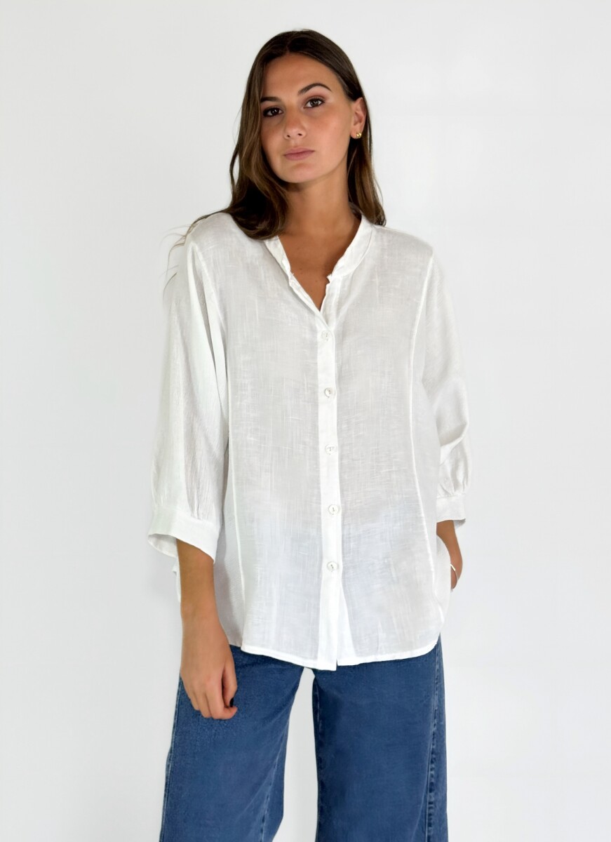 CAMISA MAGENTA - BLANCO 