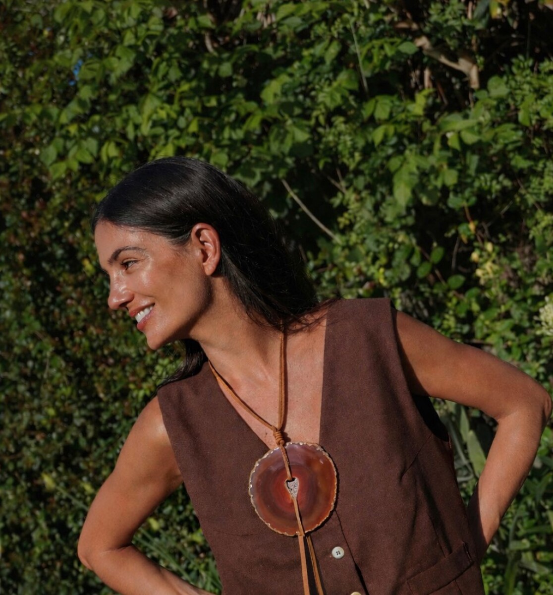 Simple Ágata Necklaces - Terracota 