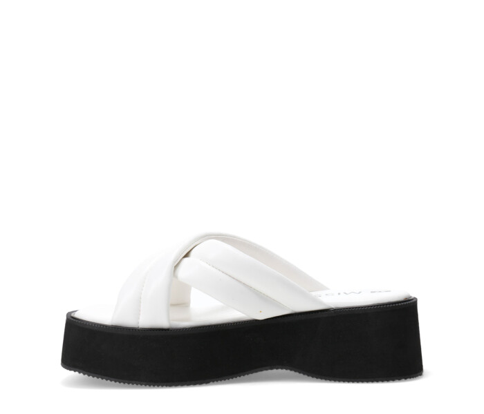 Sandalia de Mujer Miss Carol DANISHER con banda cruzada Blanco