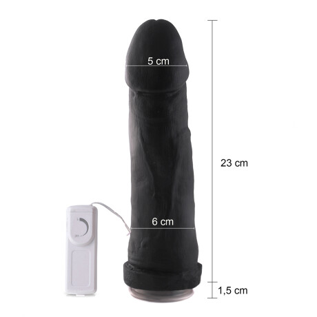 Vibrador Super Large Con Ventosa Negro