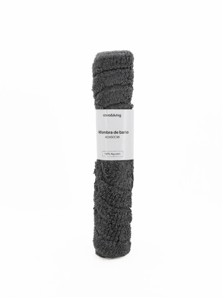 ALFOMBRA DE BAÑO OVAL COTTON GRIS (V)