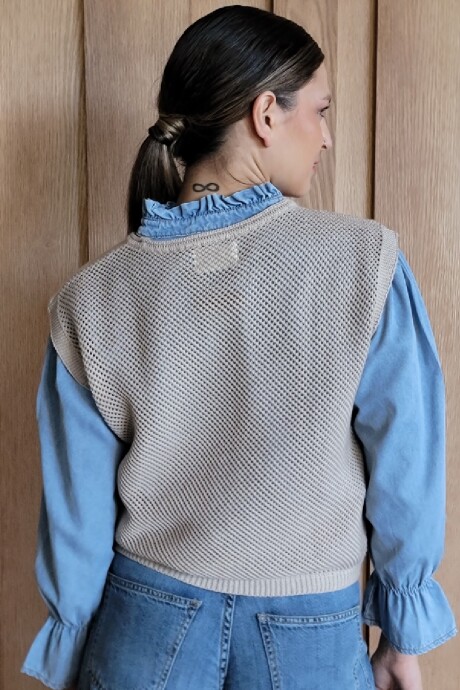 Musculosa Pesca Beige