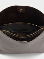 Bolso De Hombro Liso marron