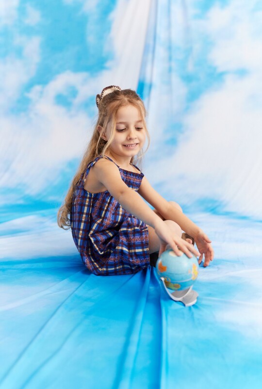 Vestido Blossom Azul