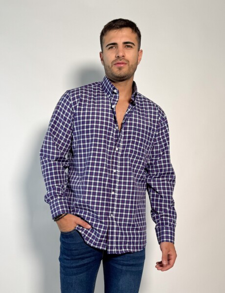 Camisa a cuadros Heracles Azul