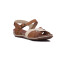 Sandalia Country Mujer Tiras Cruzadas Con Pulsera Ambar-nuez