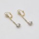 Caravanas Antiguas En Oro 18K Y Brillantes Caravanas Antiguas En Oro 18K Y Brillantes