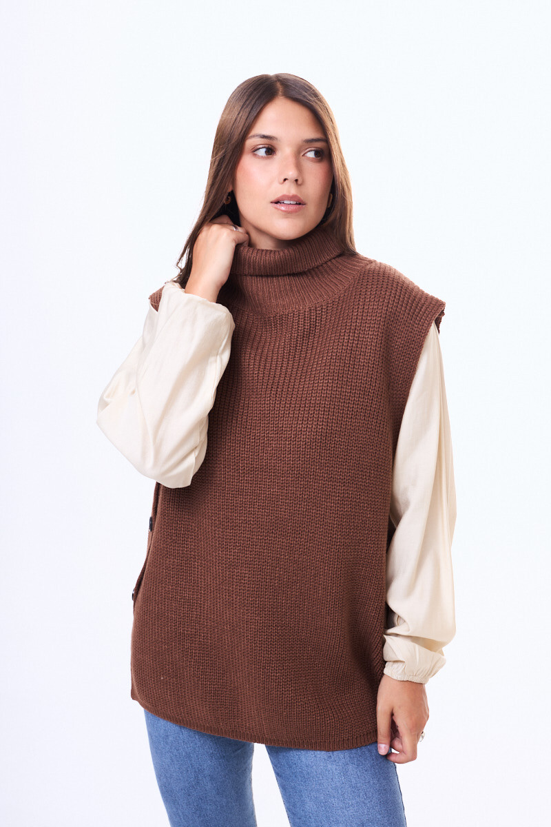 Chaleco tejido Ocaña - Marrón 