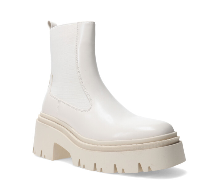 Bota de Mujer Miss Carol MOUNT con elastico Blanco Hueso