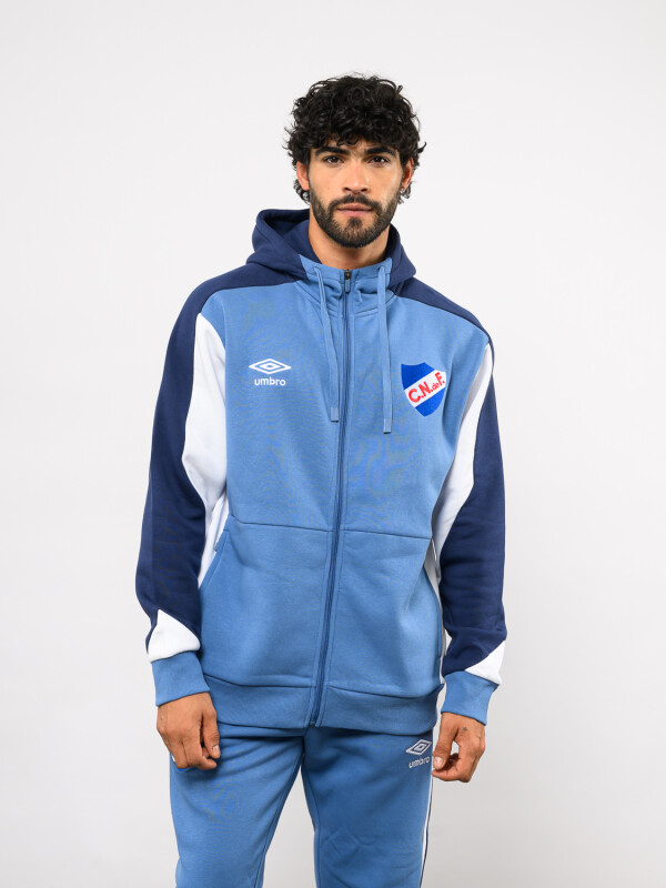 Campera Grav Nacional Hombre PAzul Marino, Blanco