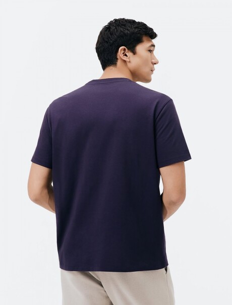 CAMISETA CON ESTAMPA MODELO REGULAR AZUL