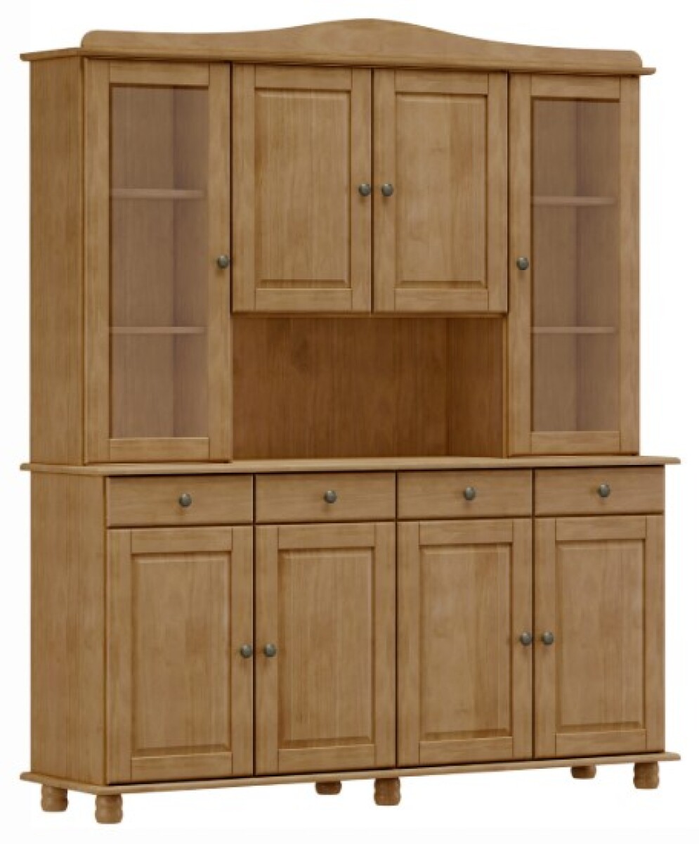 Vitrina Rubí – 8 Puertas y 4 Cajones (Freijo) 