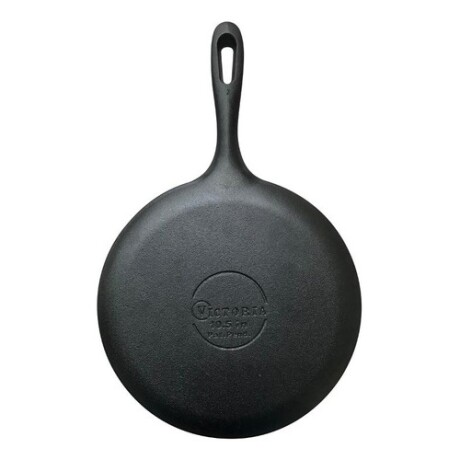 Sartén Comal en Hierro Curado 26.5cm Victoria Negro