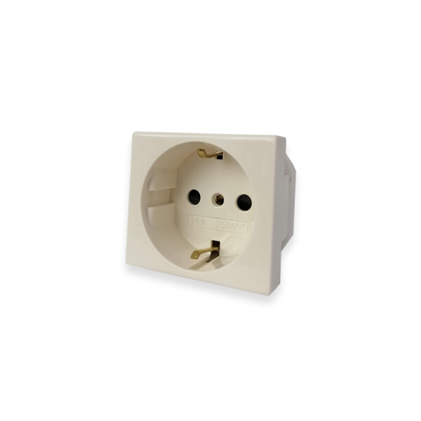 Módulo tomacorriente schuko 16A 250V bco. blanche ELE07622