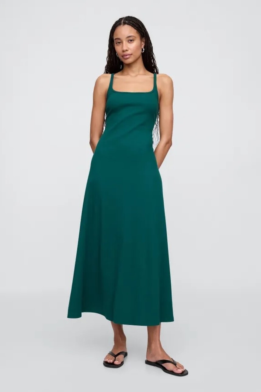 Vestido Mini Rib Mujer Rain Forest 19-5232 Tc