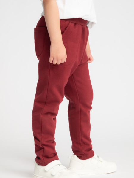 Pantalón deportivo básico Bordeaux