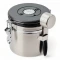 Recipiente Hermetico Ac Inox Para Granos Valv Co2 1.2lt Silver