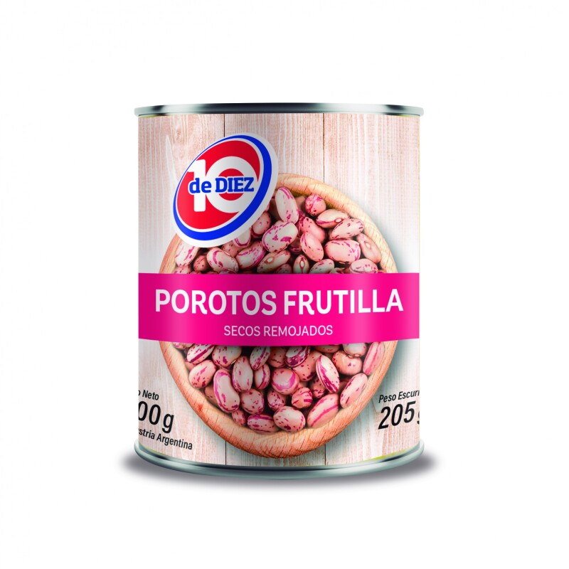 POROTOS FRUTILLA DE DIEZ 300G LATA Porotos Frutilla De Diez 300g Lata