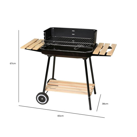 Parrillero De Carbón Portátil Barbacoa Jardin X2Mesa Cpg006009