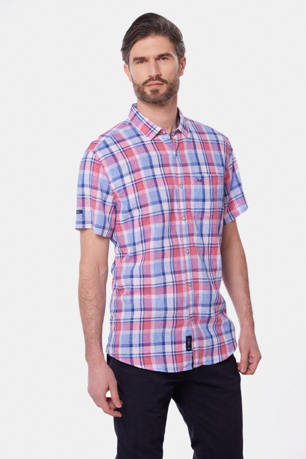 CAMISA DE LINO Rosado
