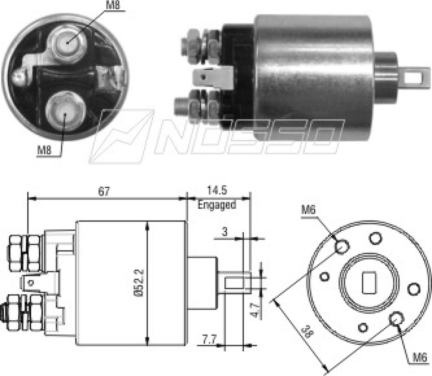 AUTOMATICO DE ARRANQUE - RENAULT CLIO 9-11-19 PRESTOLITE ZM 