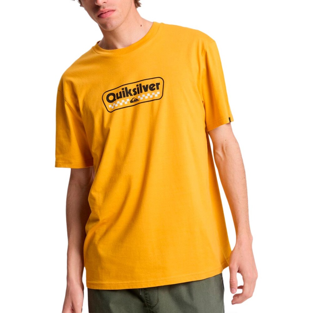 Quiksilver Remera EV STARTING GRID Hombre - Mostaza Mostaza