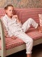 Pijama Estampado Elefantitos Blanco Roto