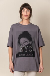 REMERA NYC Gris