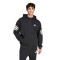 Campera de Hombre Adidas Future Icons 3 Franjas Cierre Frontal Negro