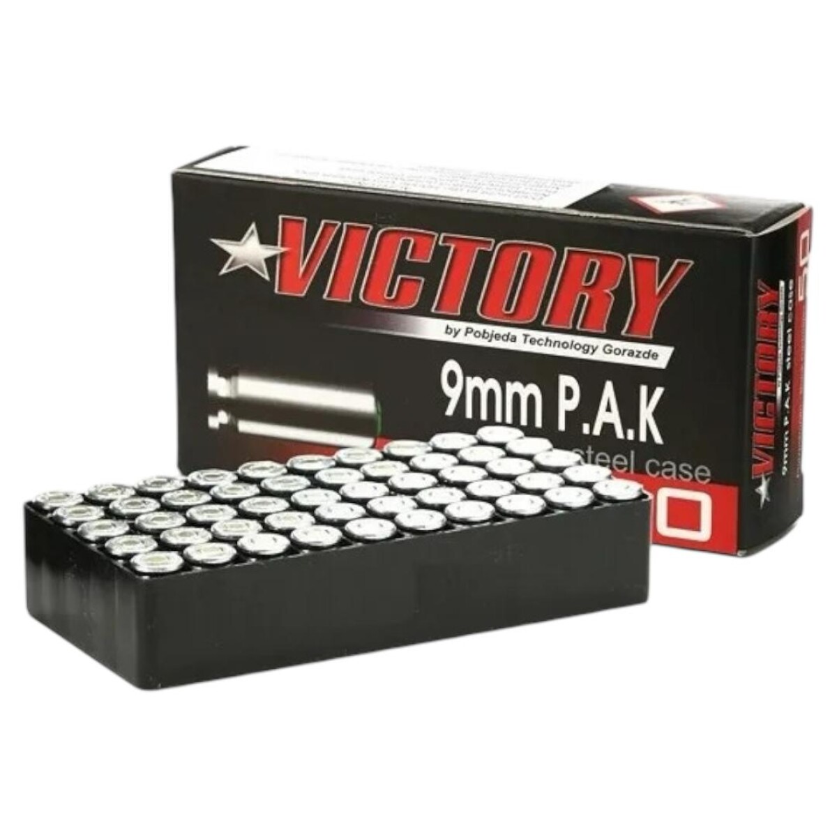 Caja de Municion De Fogueo x50 unidades 9mm 