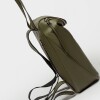 Mochila Soft En Cuero Graneado Verde