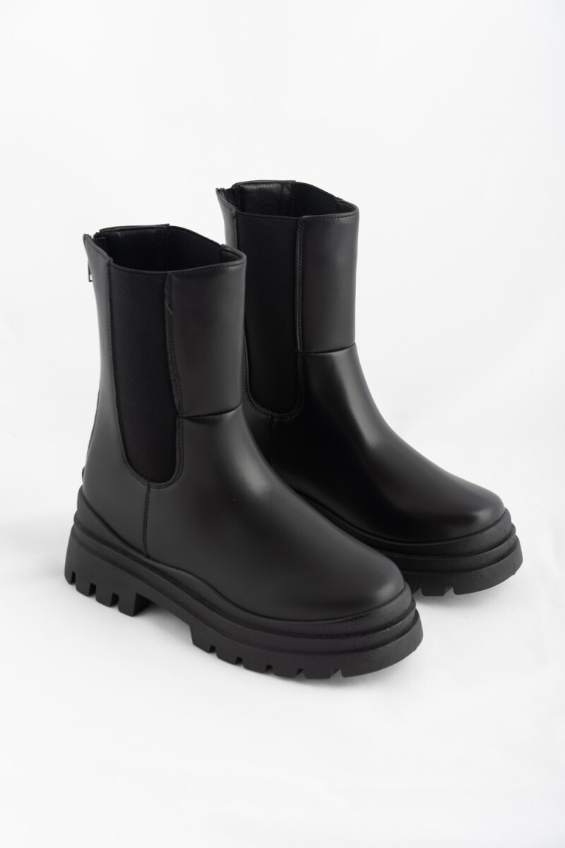 Bota media caña - Negro 