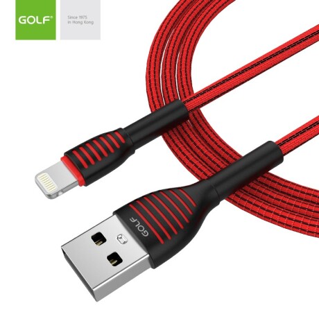 Cable Iphone Compatible Aprobado 1 metro Golf Rojo