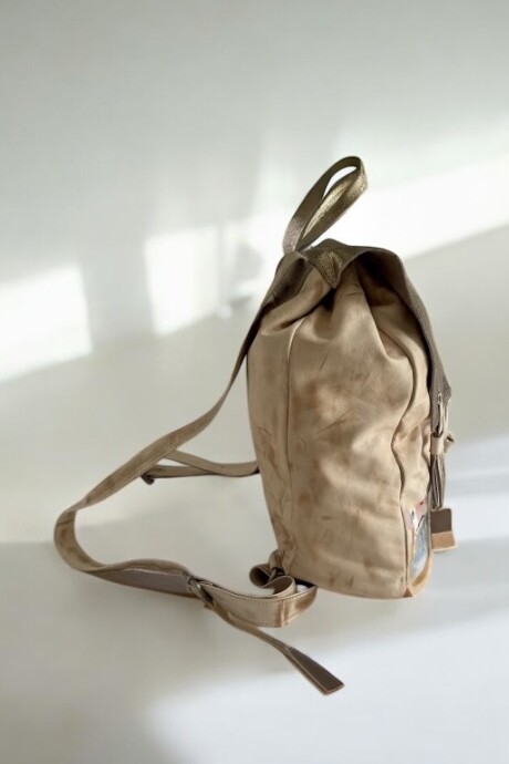 Mochila Brisa Natural Línea Ottenta Con Arte Mochila Brisa Natural Línea Ottenta Con Arte
