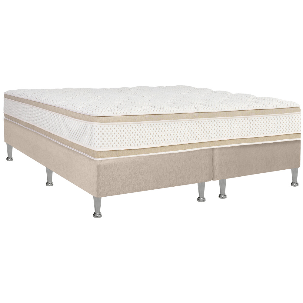 SOMMIER SUPER KING ESPUMA ALTA DENSIDAD IVORY