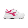 Diadora Champion Easy Run Wimbledon Kids C/Velcro Blanco-Fucsia