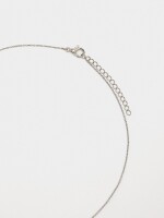 Collar Con Colgante De Circonitas plateado