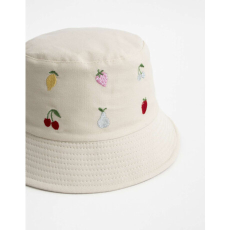 Piluso Infantil Bordado Blanco Crudo