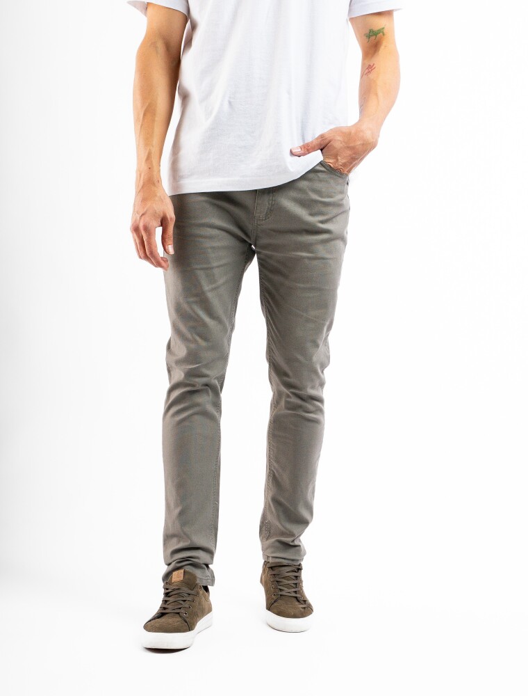 Pantalón Canvas Algodón Clásico Kaki