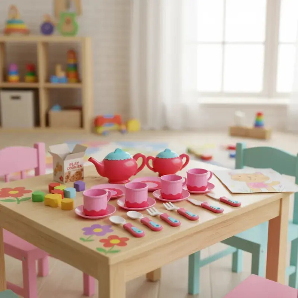 Juego de té infantil de 15 piezas Juego de té infantil de 15 piezas