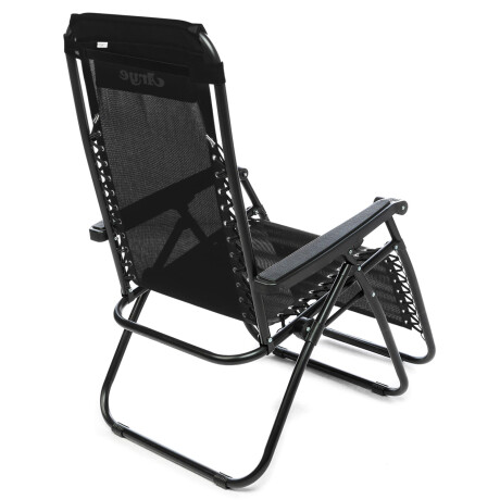 Reposera Silla Camastro Plegable Arye Confort Negro